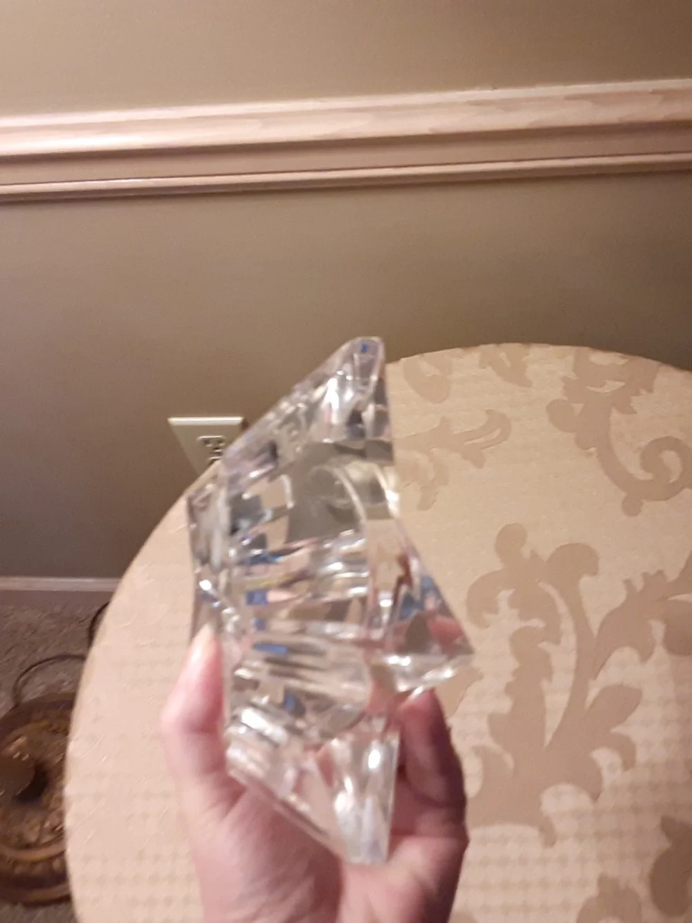 Waterford Crystal Star Pillar Candle Holder Made in Ireland